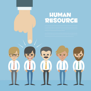 人力资源概念手握